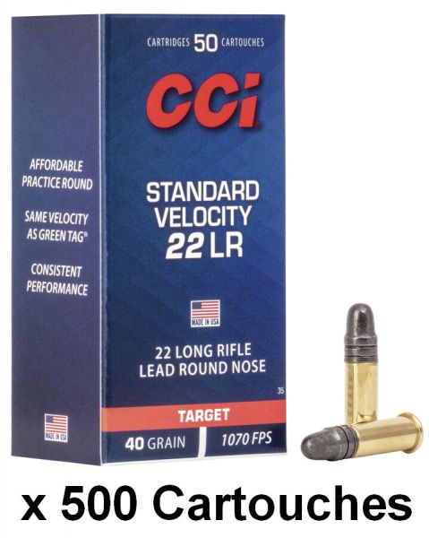 CCI 22 LR standar vélocité x500