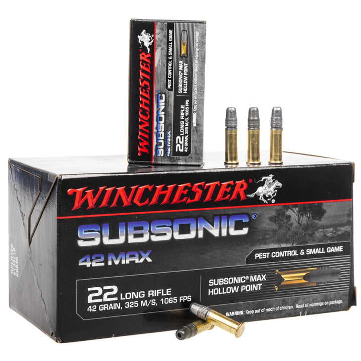 Winchester 22 LR subsonique x500