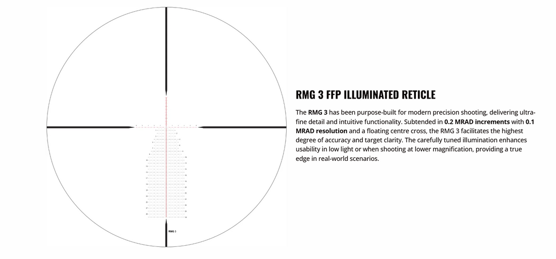 ZEROTECH lunette Trace Advanced 5-30x56ED RMG 3 MRAD IL