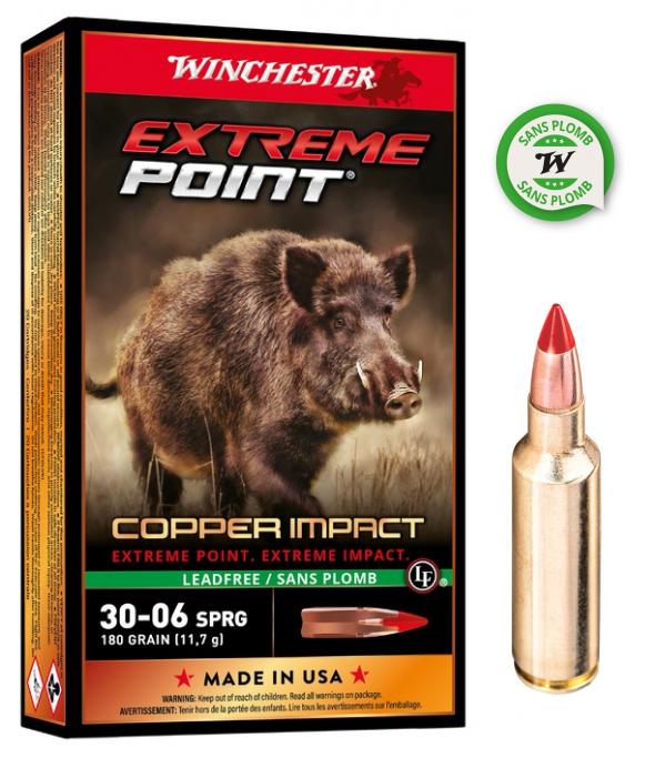 WINCHESTER 30.06 EXTREME COPPER 180GR