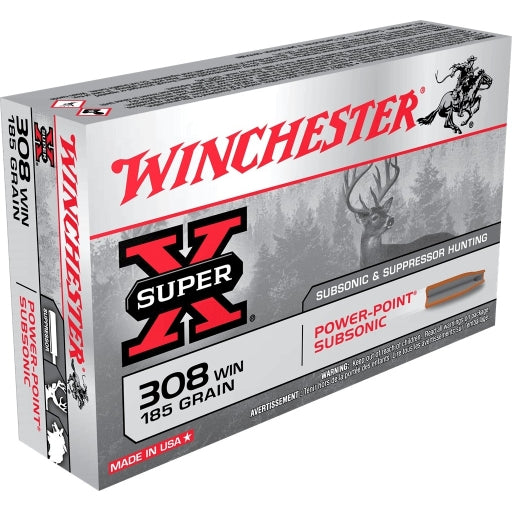 WINCHESTER 308W SUBSONIC 185GR