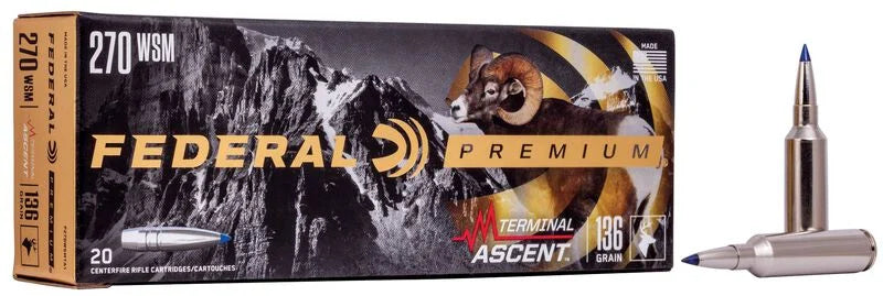 FEDERAL PREMIUM 270WSM 136 GRAIN
