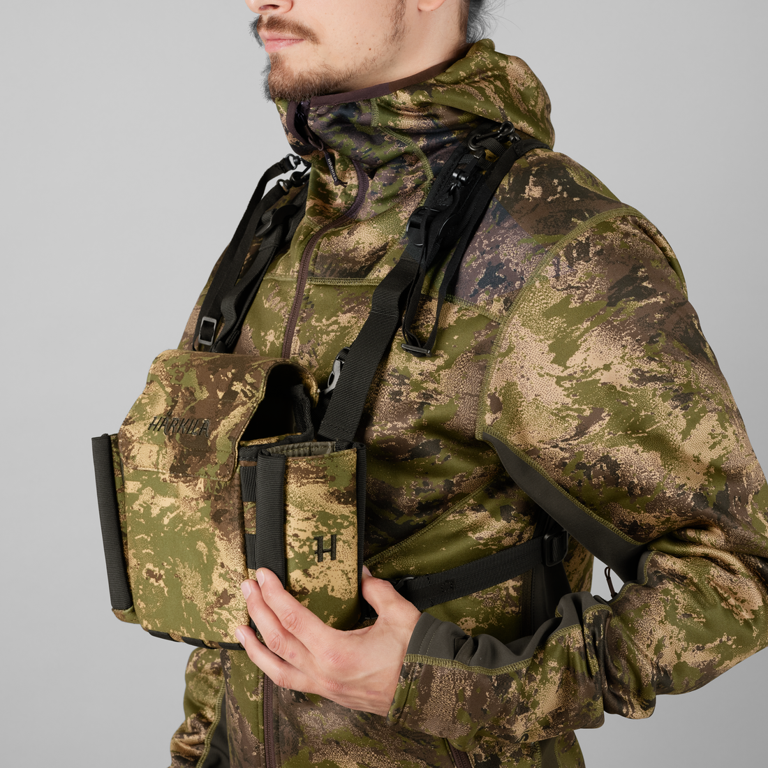 Pochette jumelle Deer Stalker camo bino strap