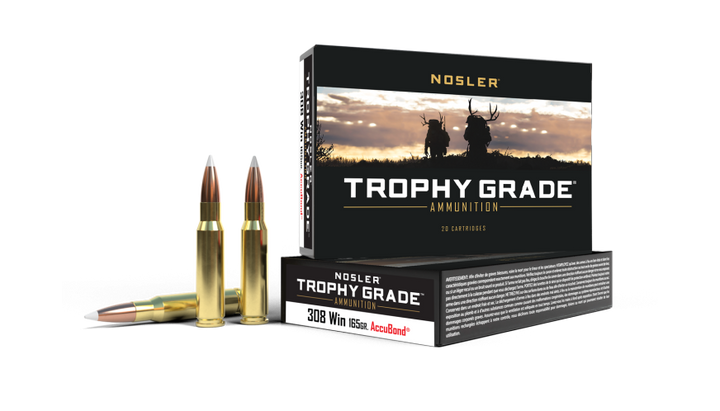 NOSLER 308WIN 165GR ACCUBOND TROPHY GRADE