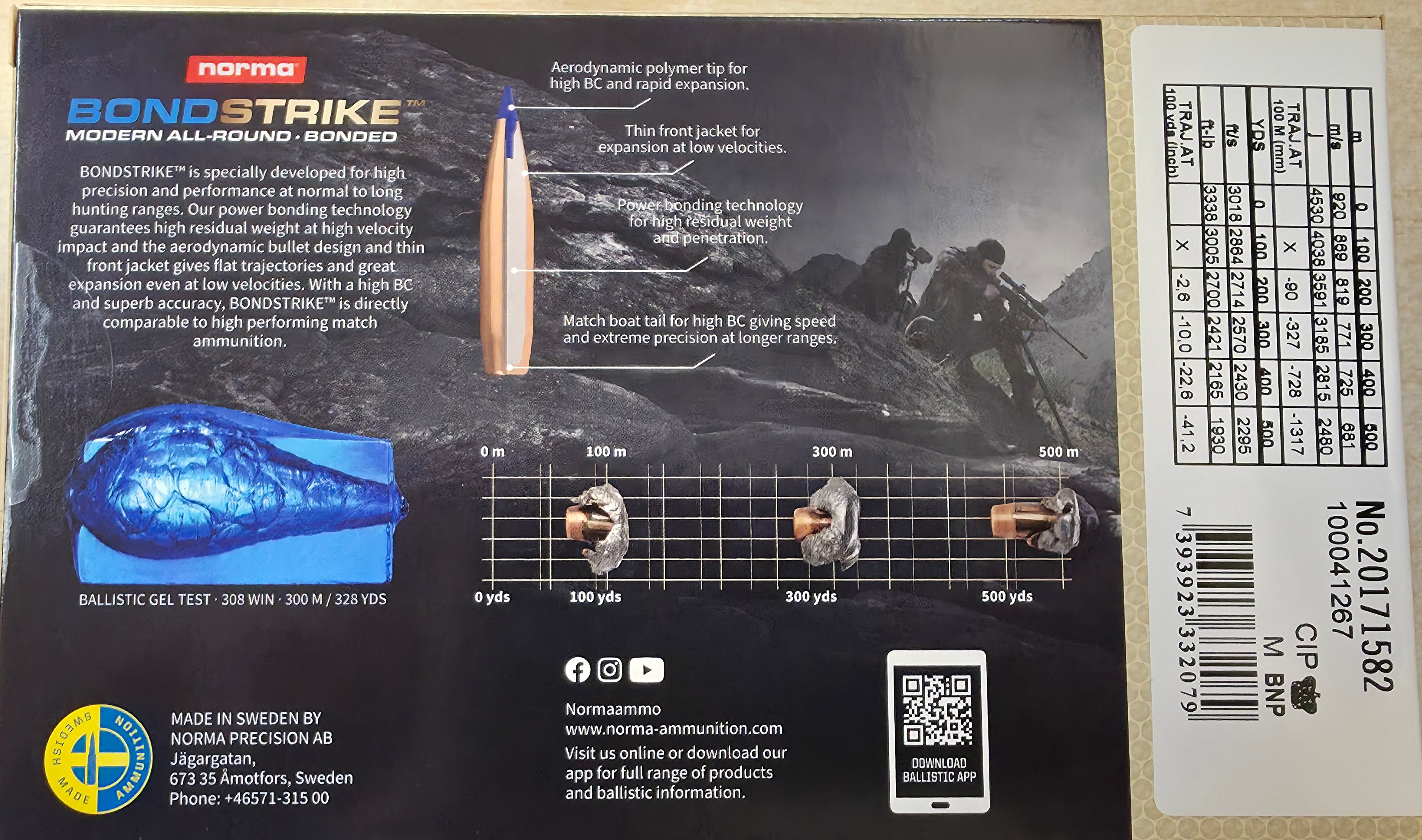 Norma 7mm PRC bondstrike 165gr