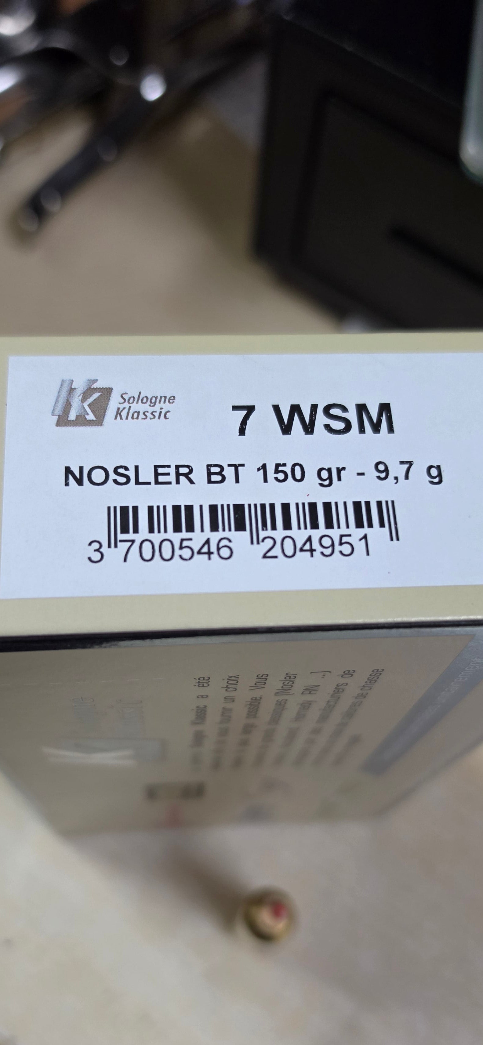 Sologne 7mm wsm nosler bt 150gr