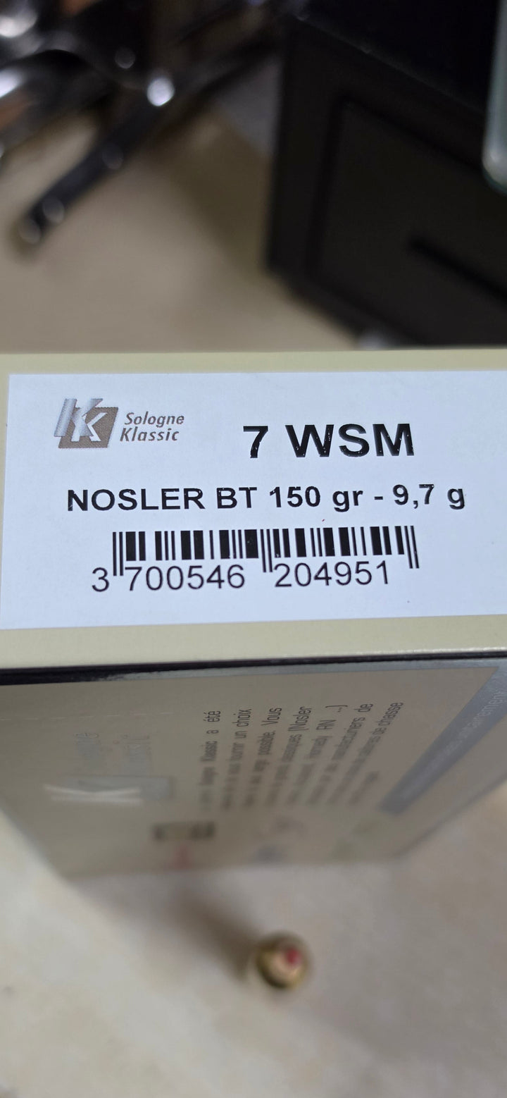 Sologne 7mm wsm nosler bt 150gr
