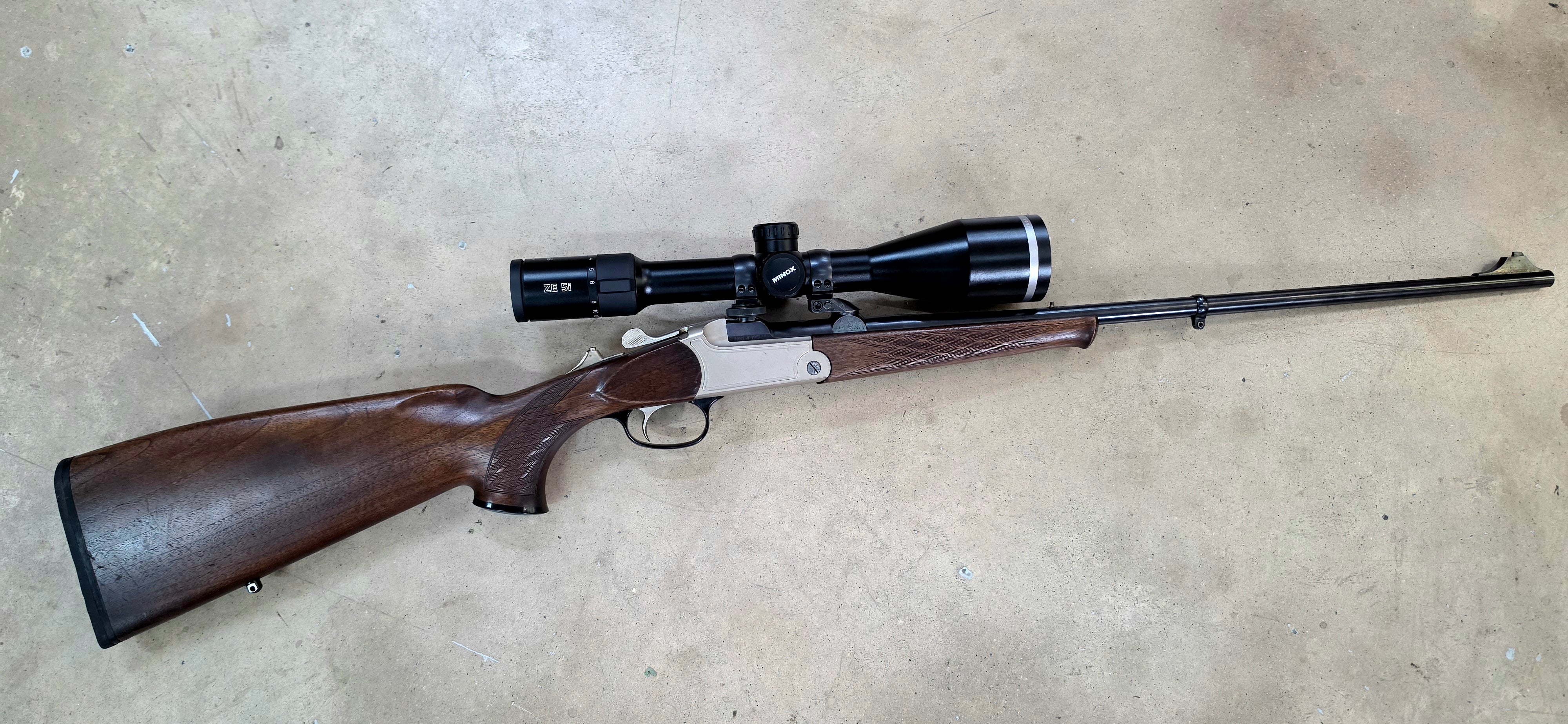 Blaser Kipplauf k77 UL cal 7RM +lunette Minox 3-15x56 d'occasion