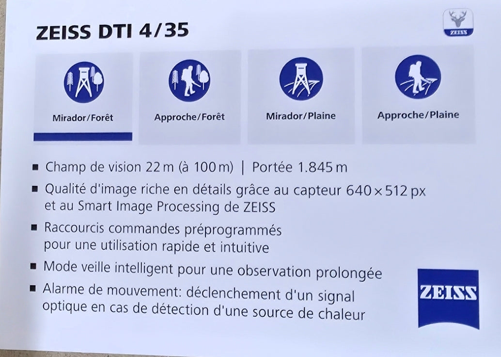 Zeiss DTI 4/35 Monoculaire Thermique
