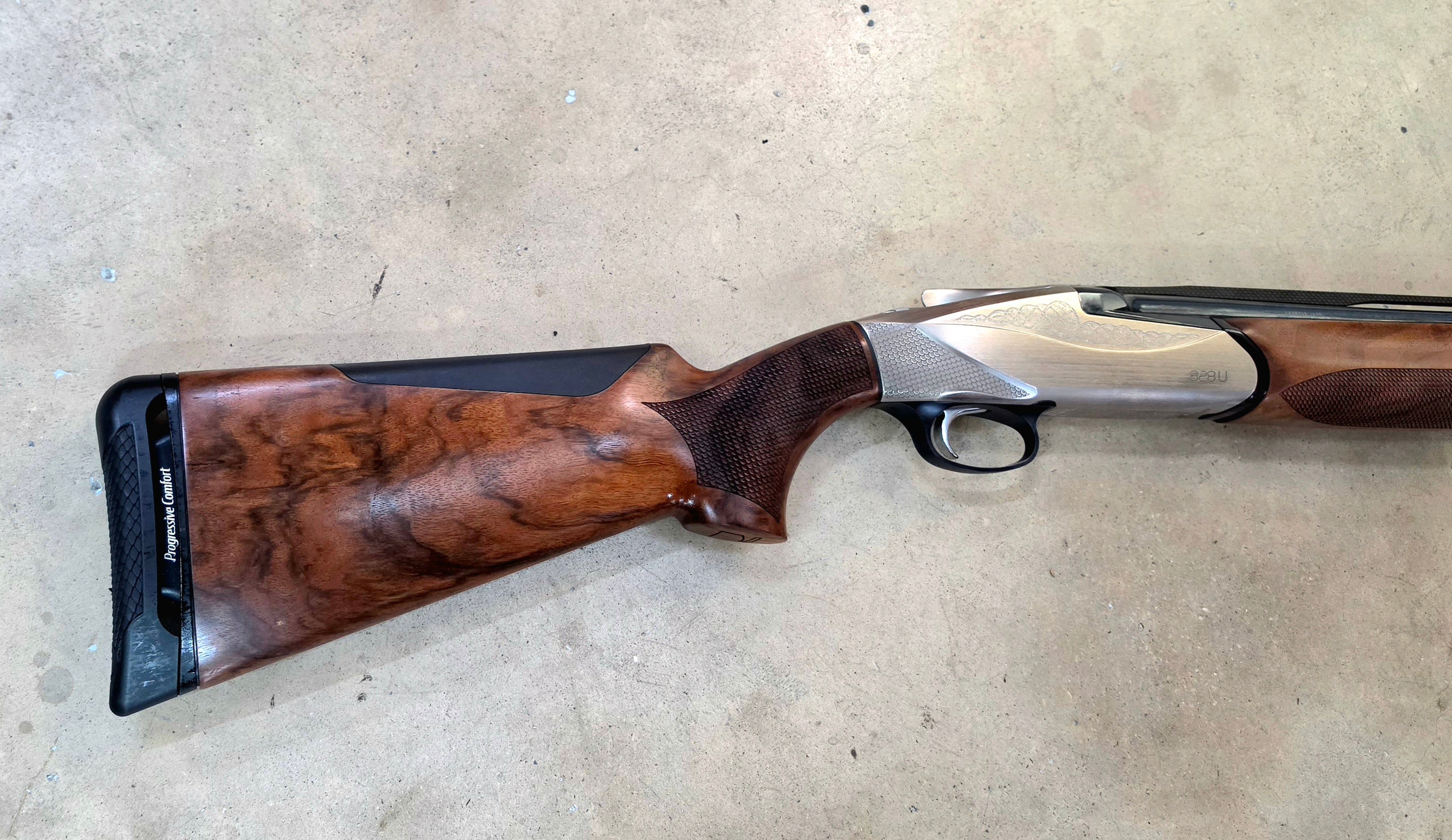 Benelli 828U silver cal 12/76 can 71cm OCCASION