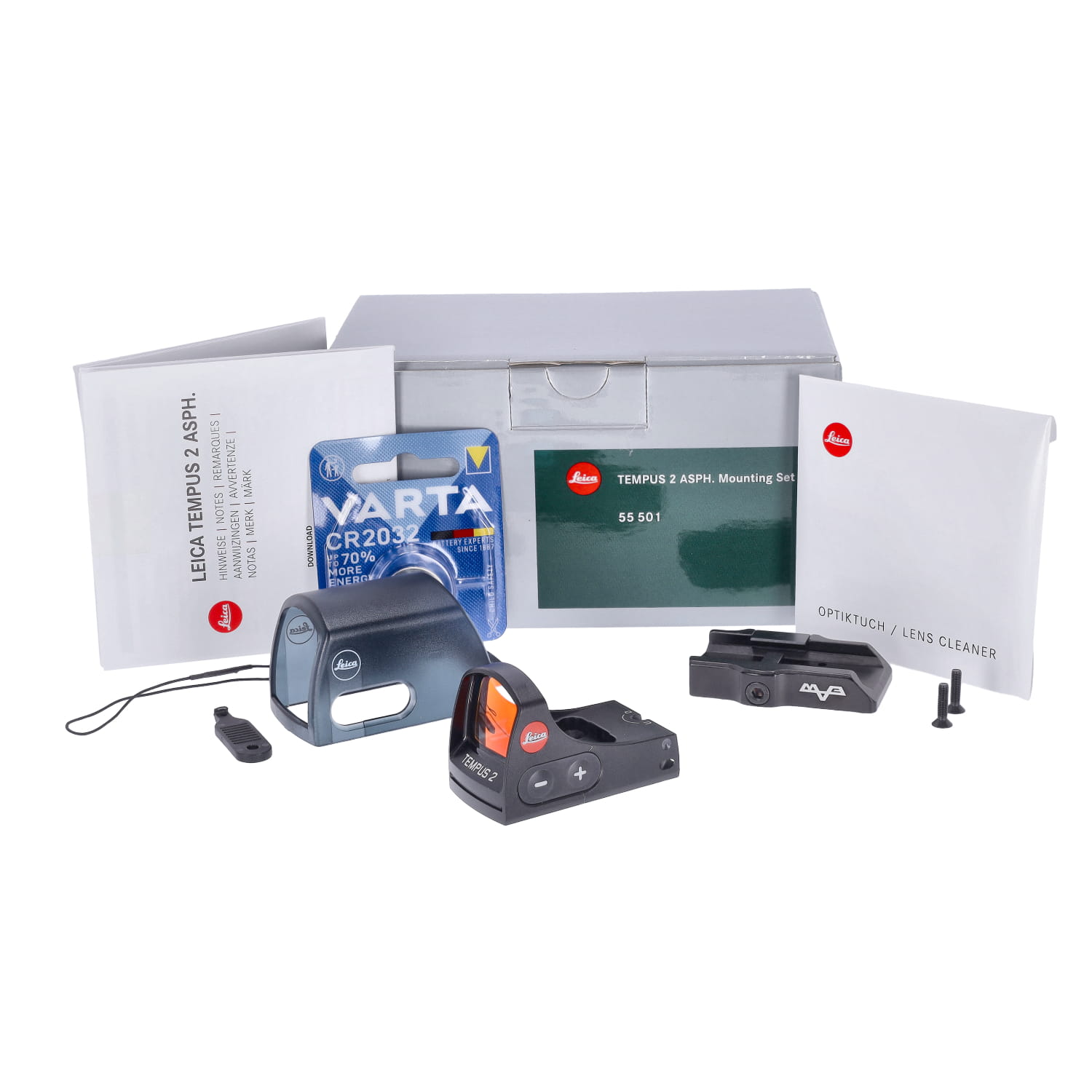 Leica Tempus 2 ASPH. 2,5 MOA avec fixation pour rail Picatinny