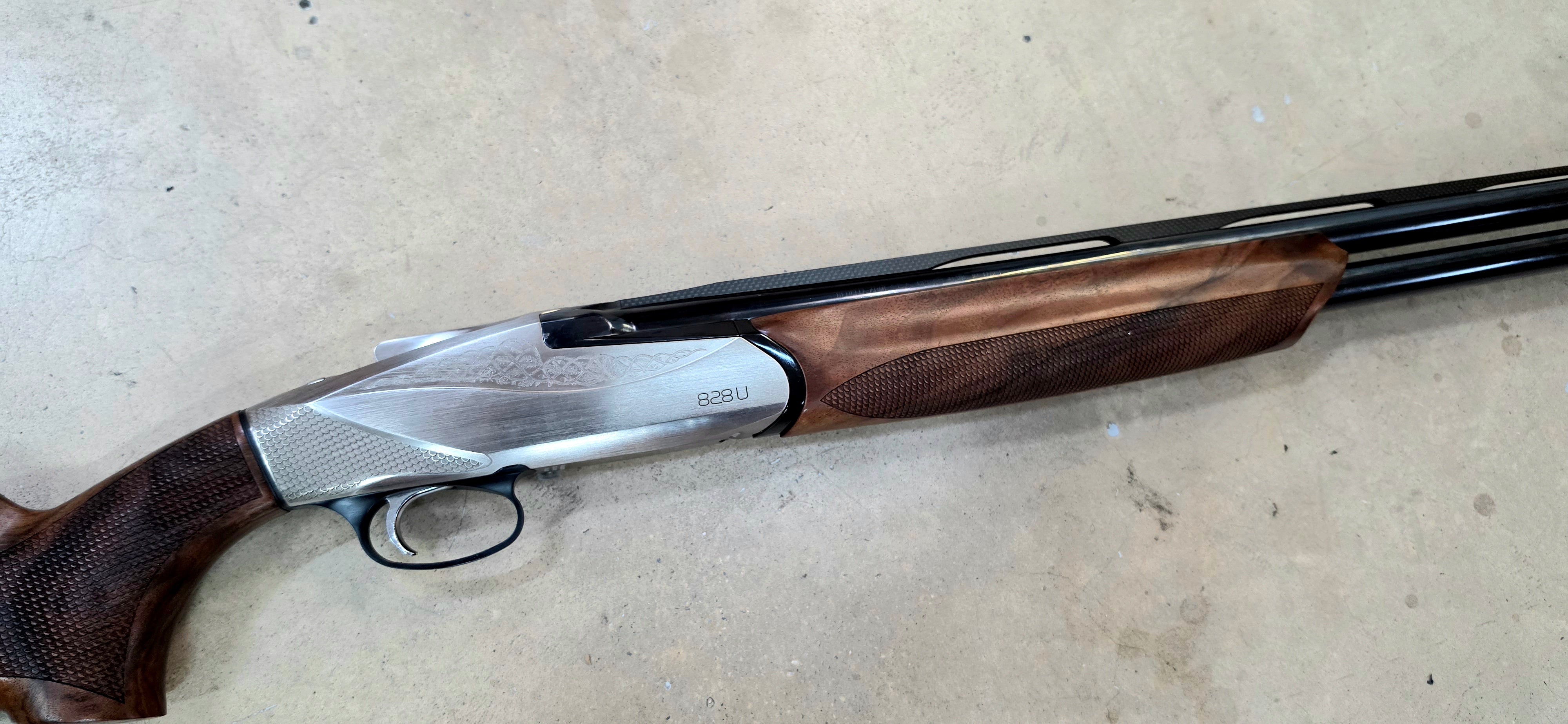 Benelli 828U silver cal 12/76 can 71cm OCCASION