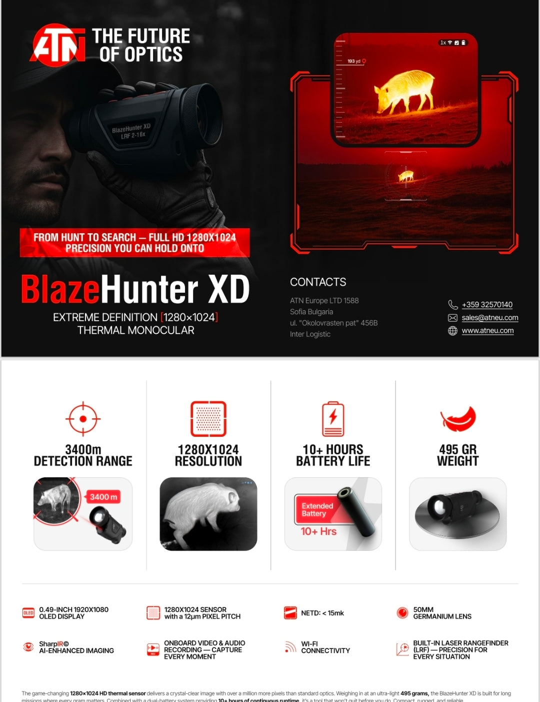 ATN blazehunter XD Elite LRF