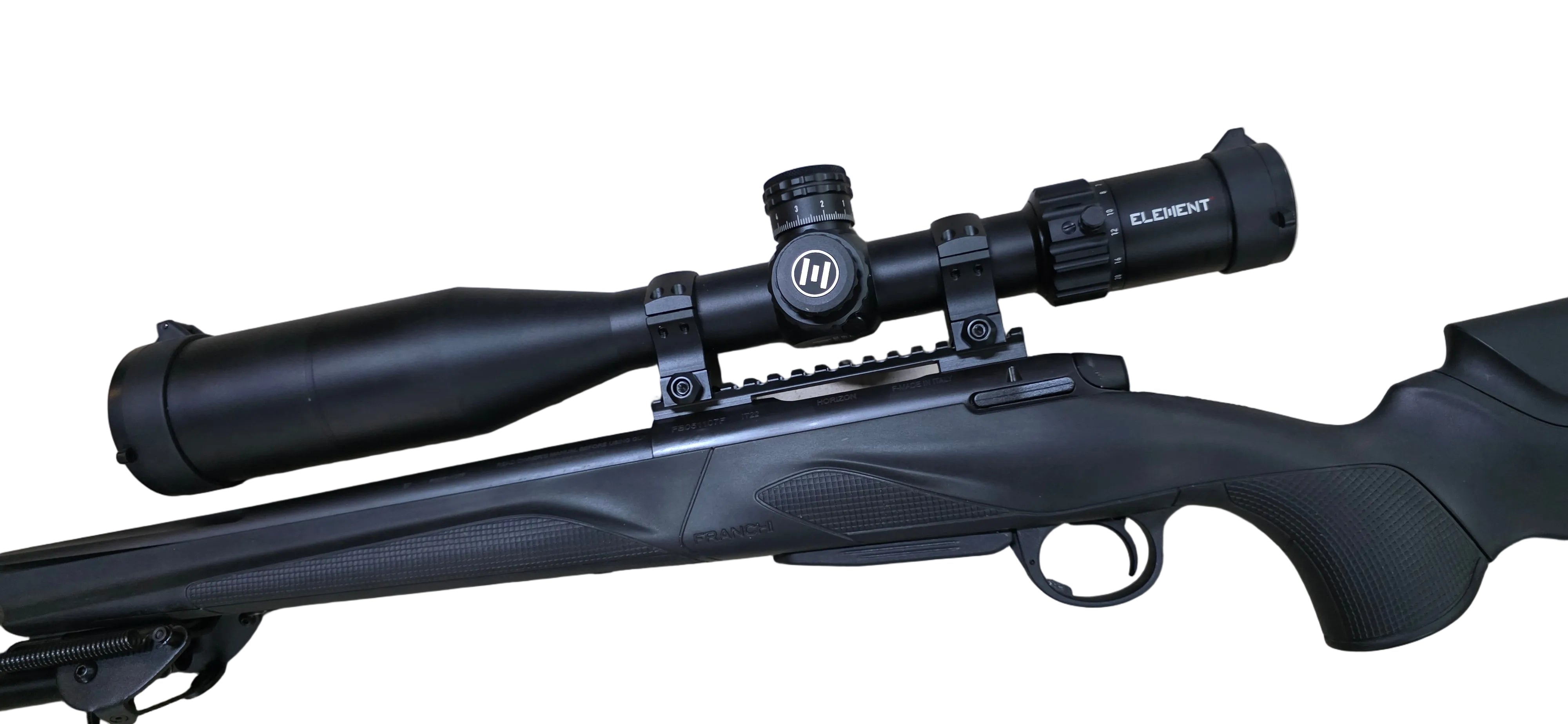 Ensemble tir tld Franchi Horizon Varmint 308w + lunette Élément Titan 5-25x56 occasion