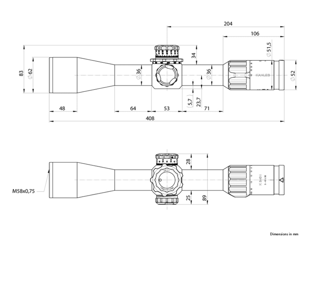 Kahles k540i DLR  5-40x56