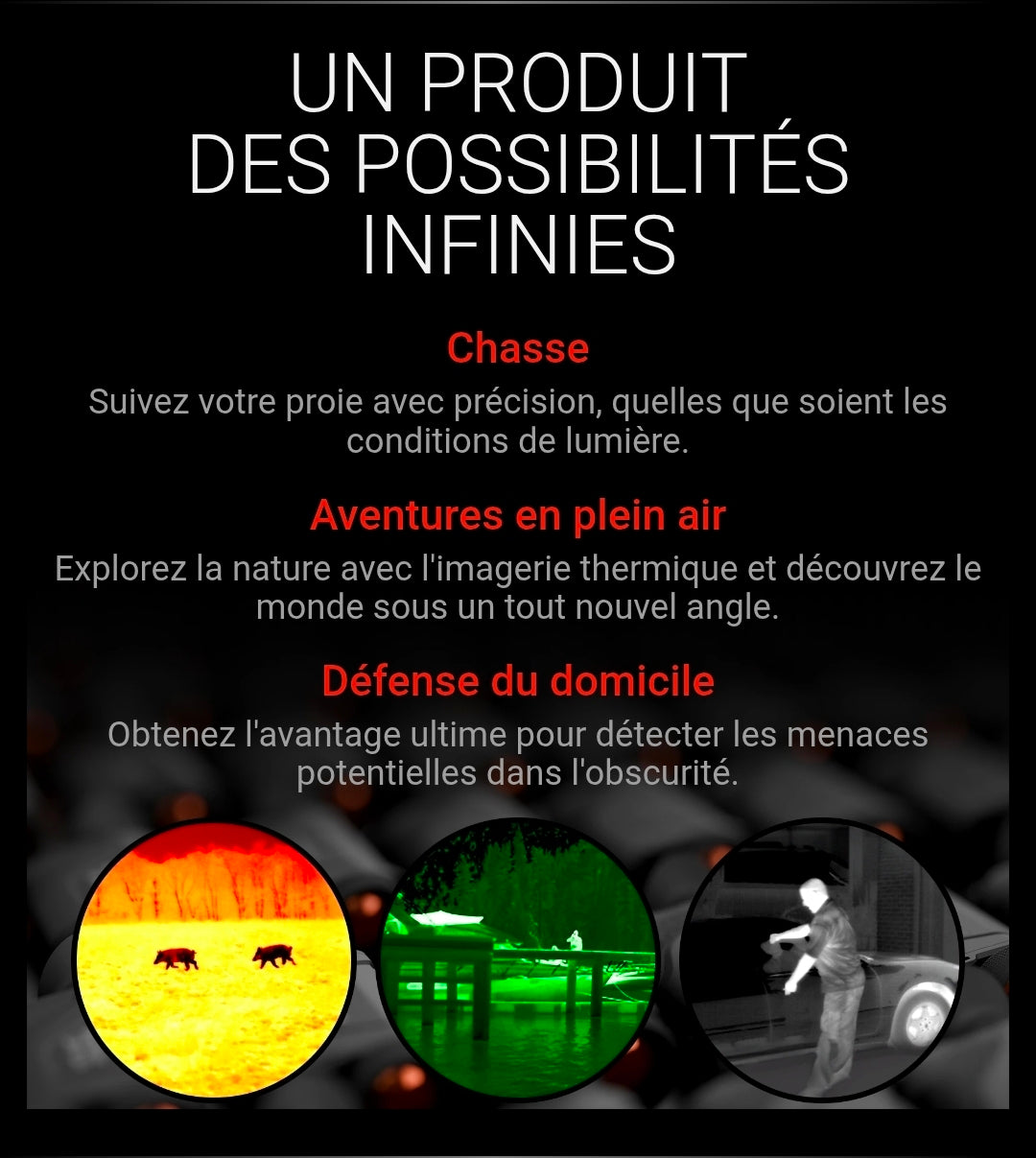 ATN BlazeHunter 635
Monoculaire thermique