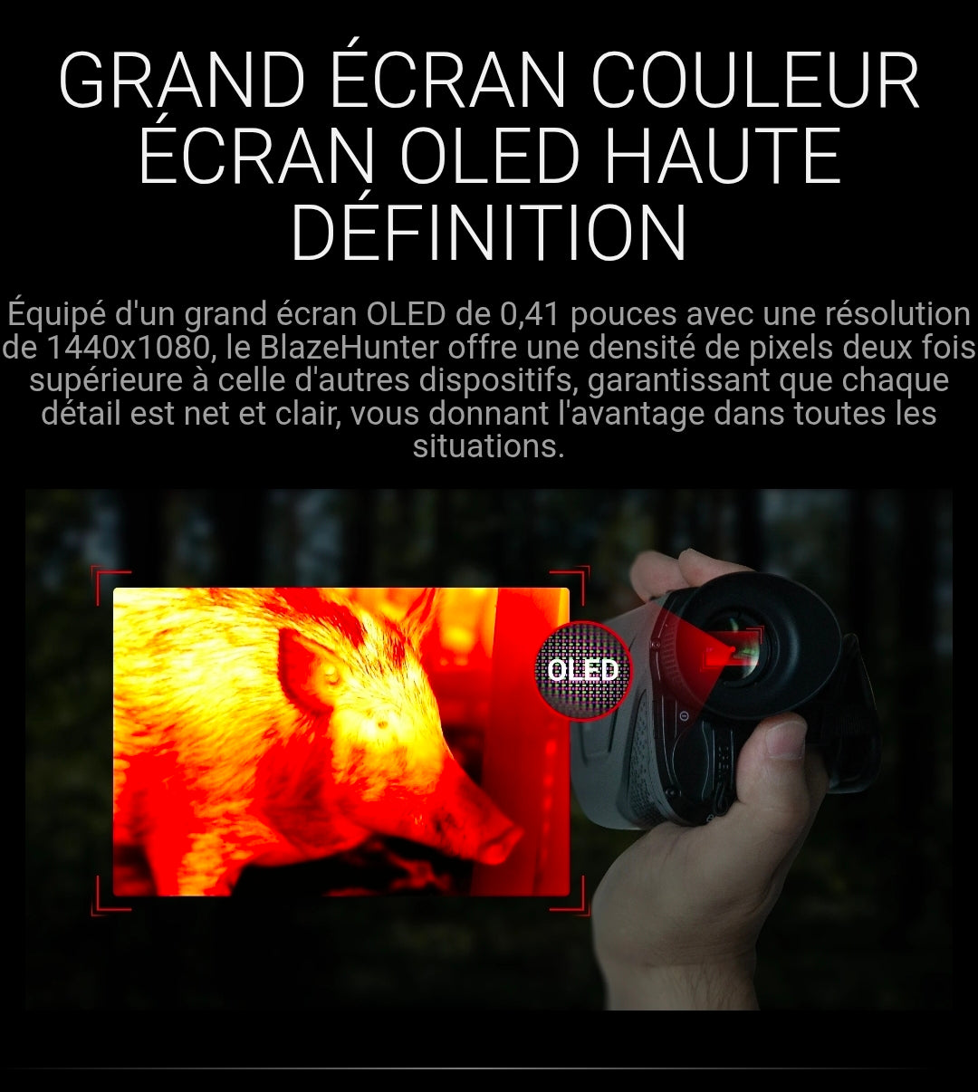 ATN BlazeHunter 635
Monoculaire thermique