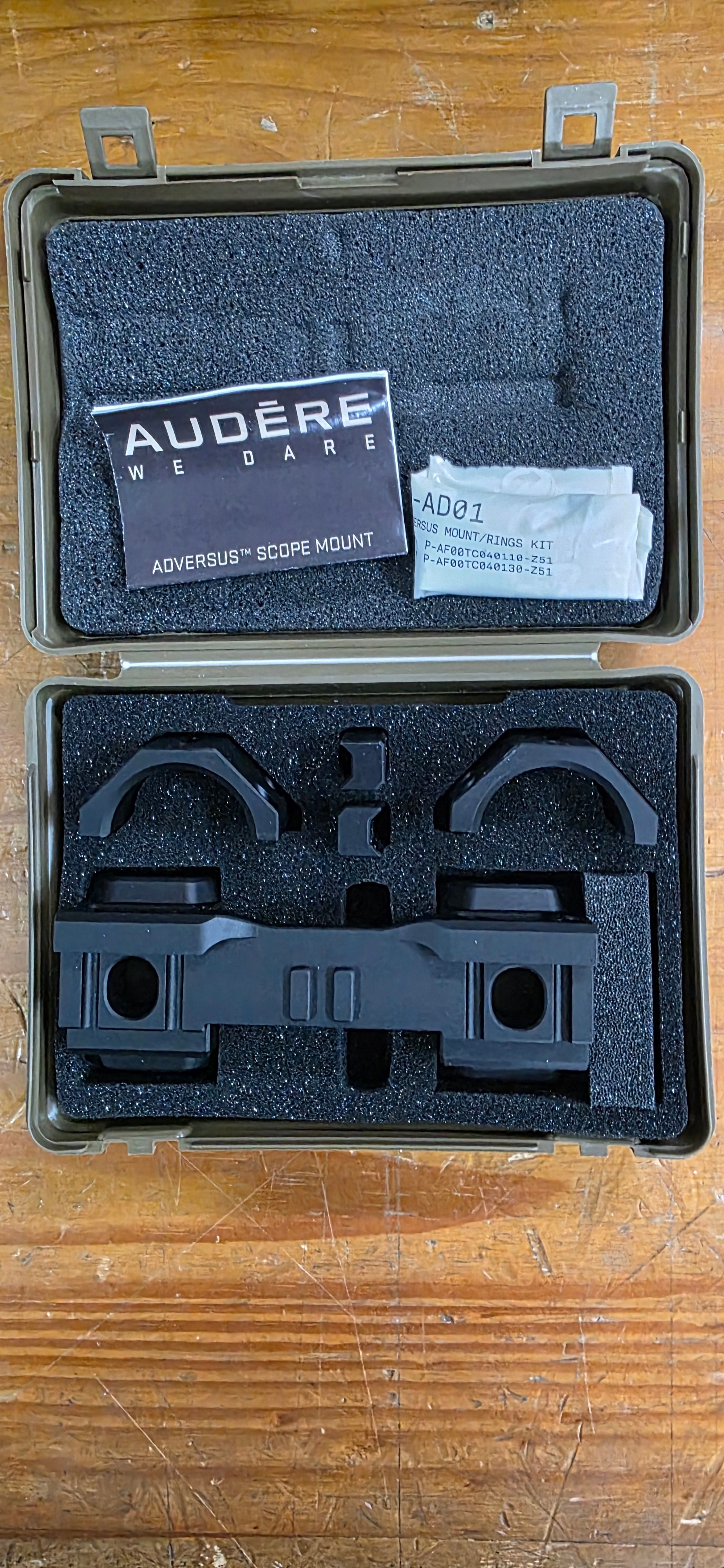 Audere advertus diamètre 34mm 40moa h38