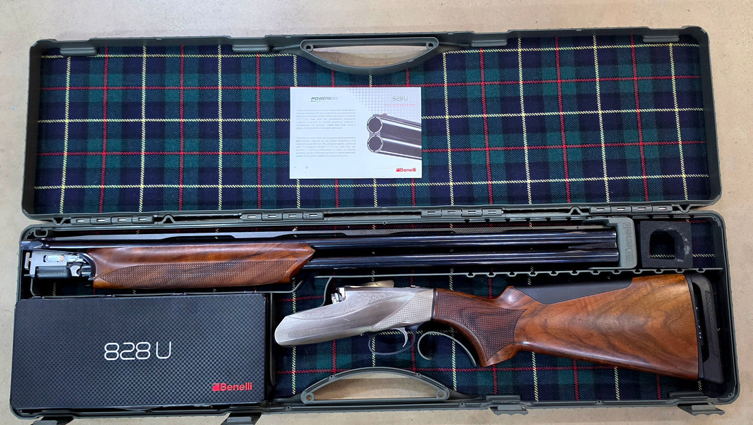 Benelli 828U silver cal 12/76 can 71cm OCCASION