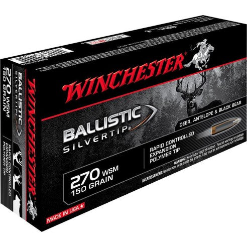 Winchester 270 wsm ballistic silvertip 150gr